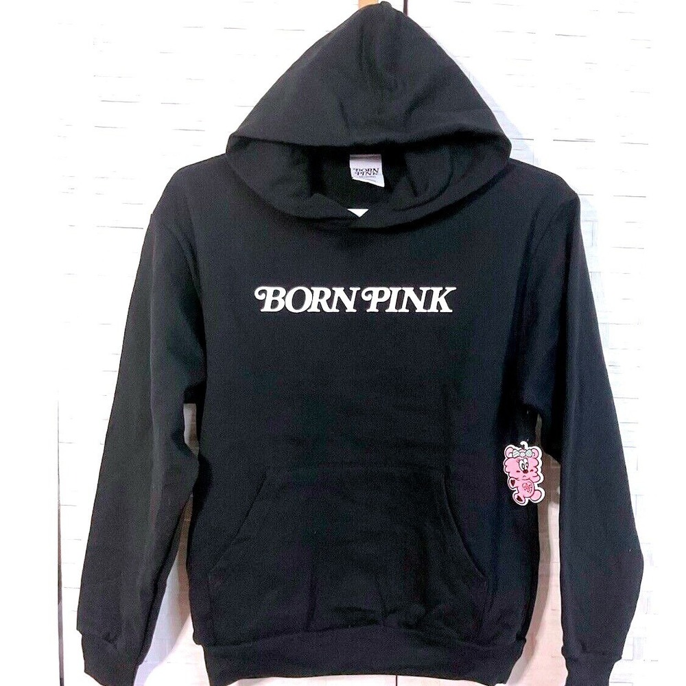 BLACKPINK X VERDY BORN PINK AMEX‎ TOUR BLACK HOODIE SZ MEDIUM